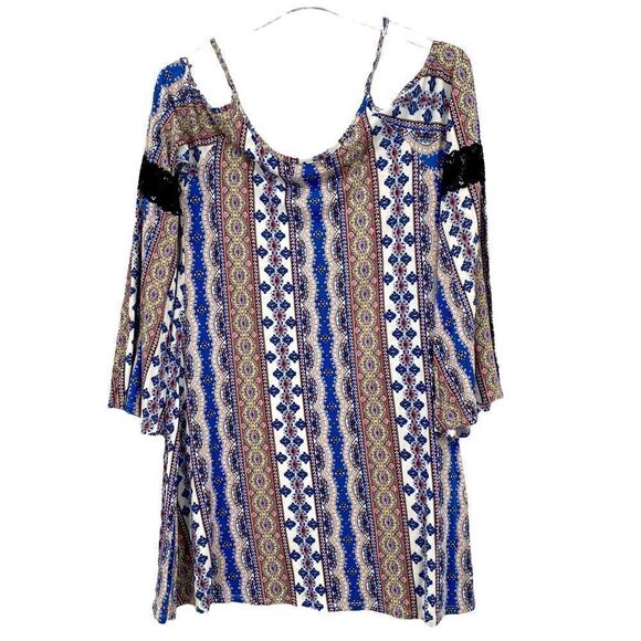 VINTAGE Havana Boho Cold Shoulder Top, S - Picture 3 of 6